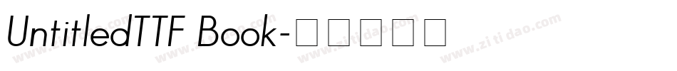 UntitledTTF Book字体转换